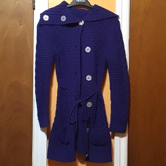 Blue Wool Coat - Picture 1 of 2